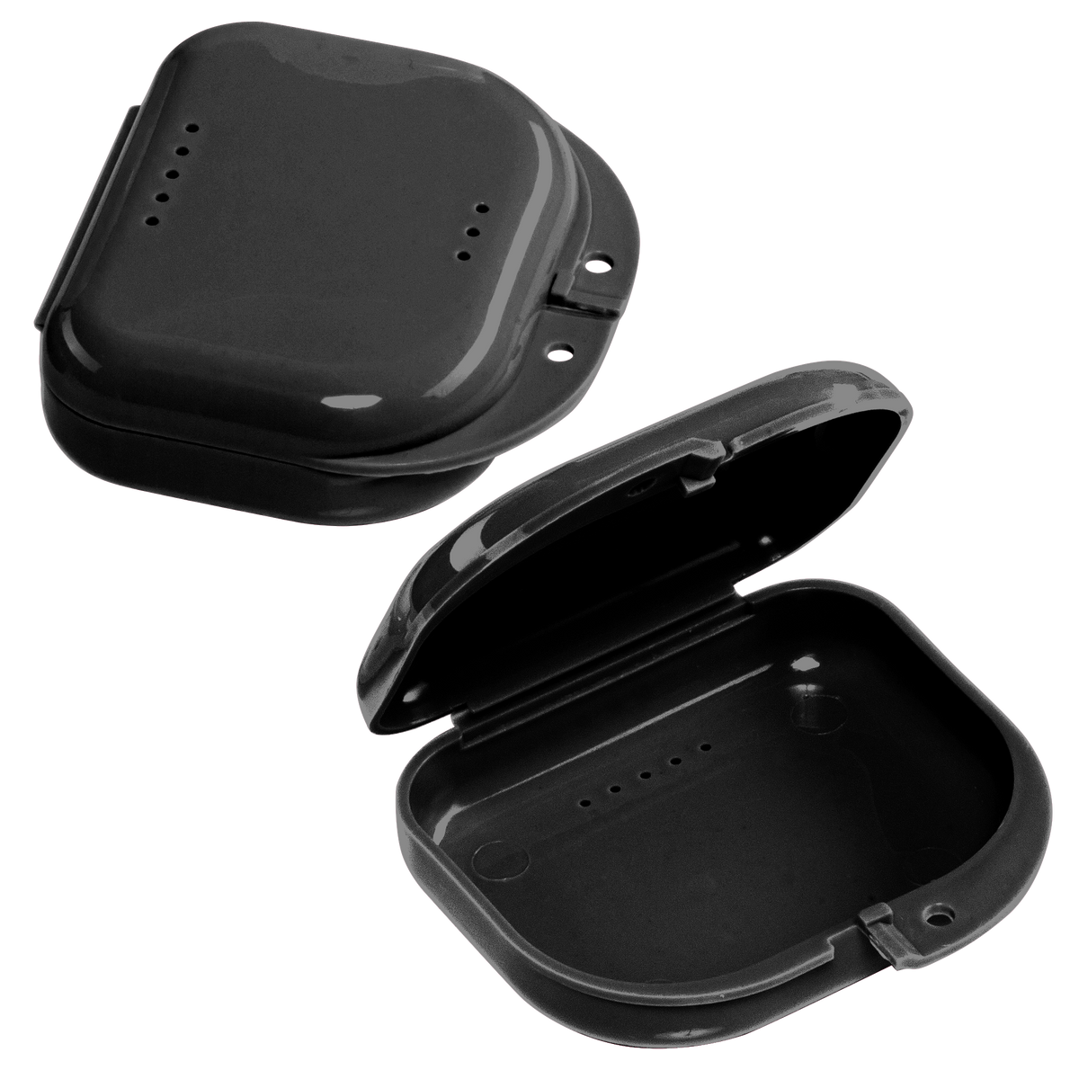 Sealed Black Dental Retainer Cases - Pack of 12 | DoctorSupplies.com
