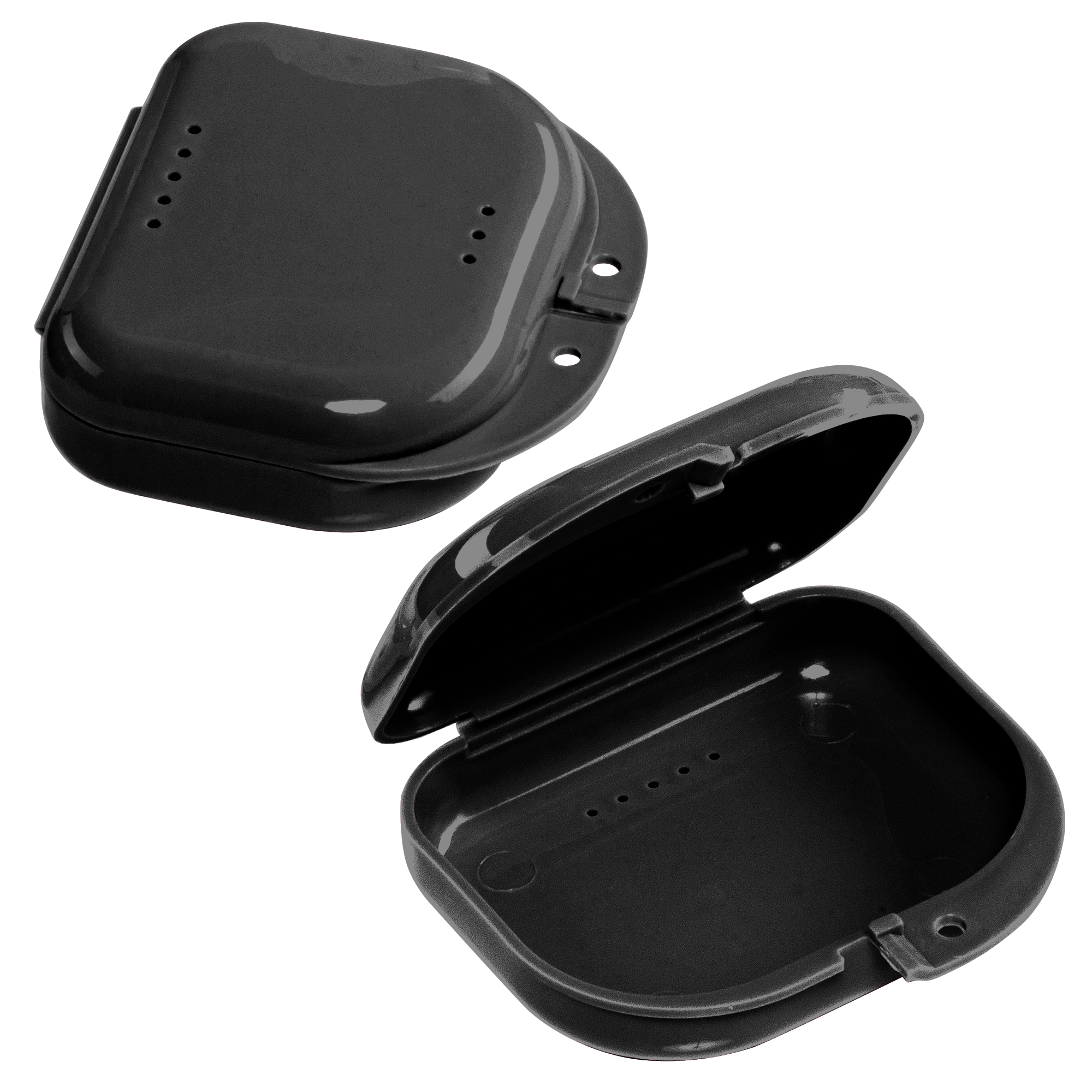 Sealed Black Dental Retainer Cases - Pack of 12 | DoctorSupplies.com