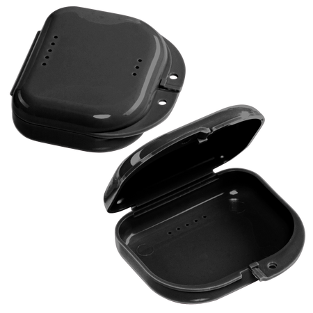 Sealed Black Dental Retainer Cases - Pack of 12 | DoctorSupplies.com