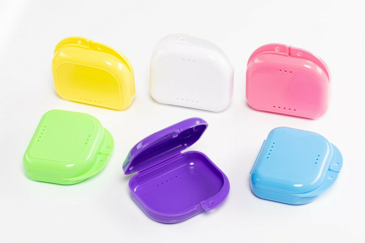 Sealed Assorted Dental Retainer Cases (Box of 12) - front view | DoctorSupplies.com