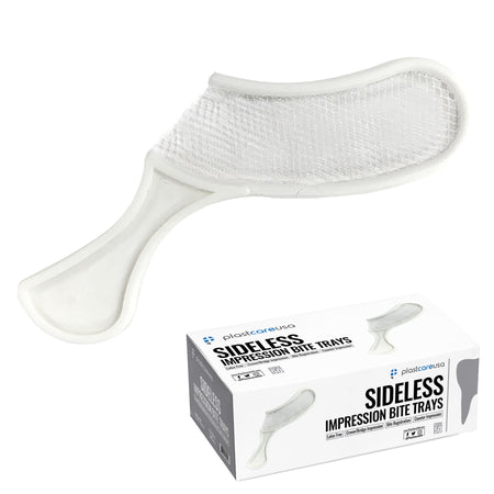 35 x Sideless White Bite Registration Impression Trays (1 Box) | DoctorSupplies.com