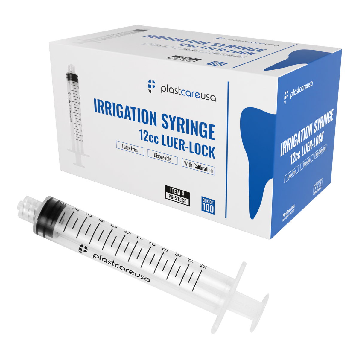 12ml Luer Lock Syringes Non-Sterile (100/Box) | Dental Medical | DoctorSupplies.com