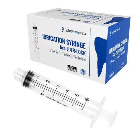 6ml Luer Lock Syringes Non-Sterile 100-Pack | Bulk Medical | DoctorSupplies.com