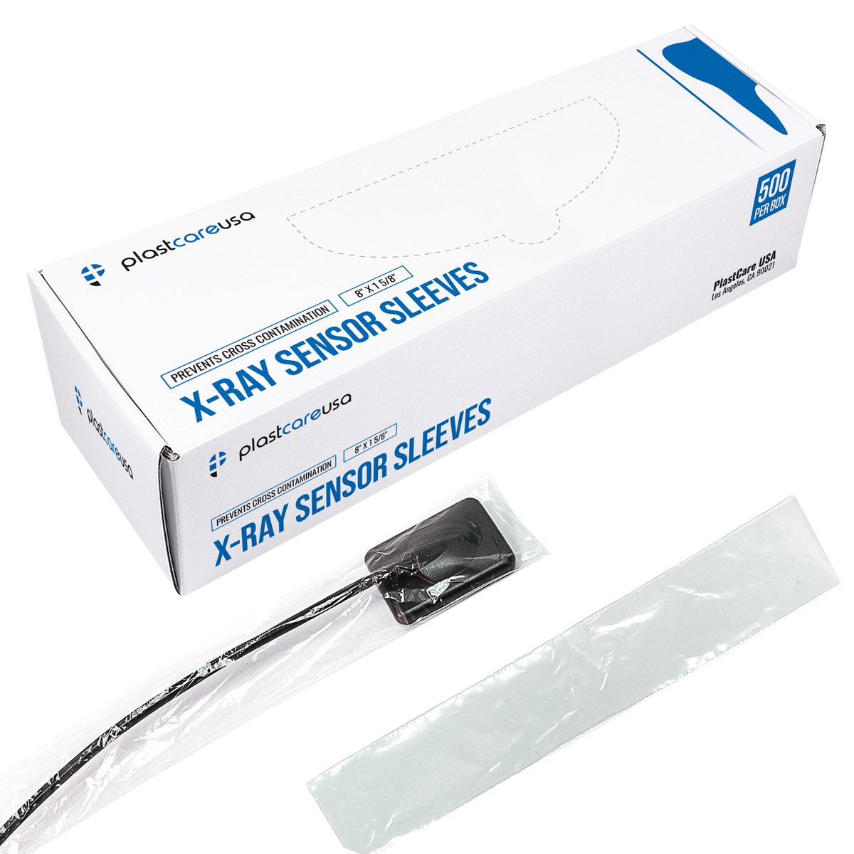 Digital X-Ray Sensor Cover Sleeves 8" x 1 5/8" (Box of 500) | DoctorSupplies.com