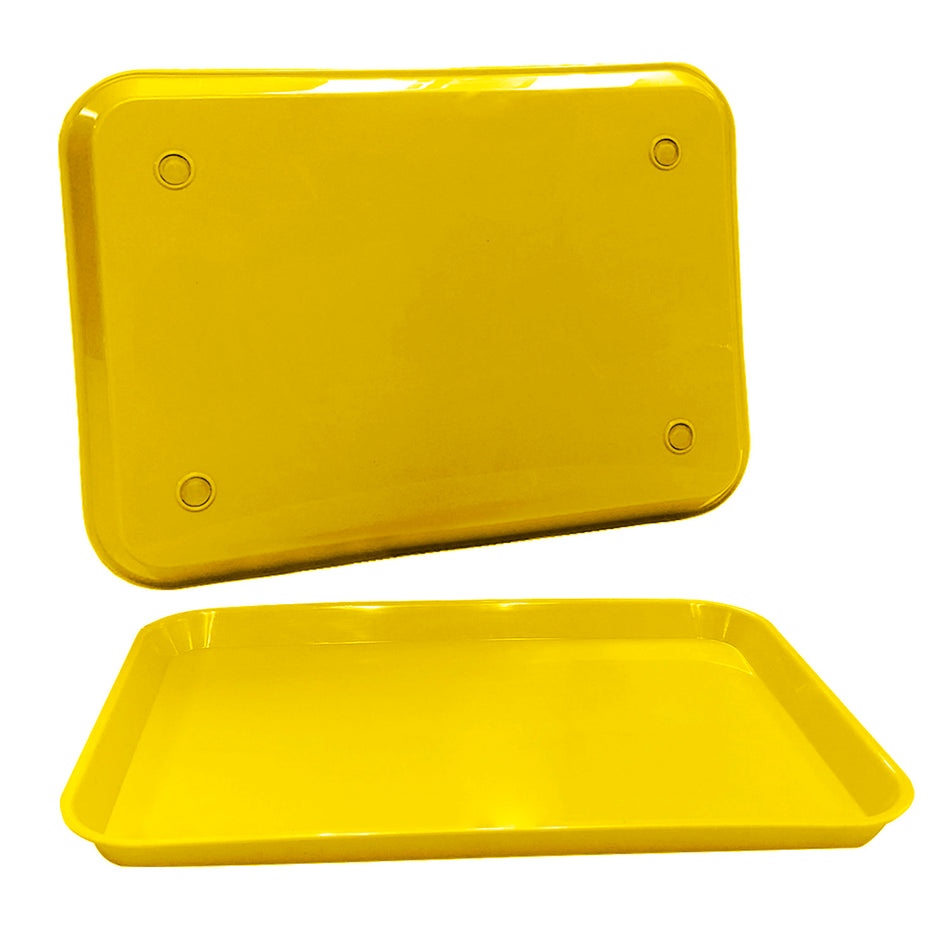 20pk Yellow Autoclave Trays 13.25x9.75" Ritter Size B | DoctorSupplies.com
